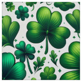 Lucky Shamrock St. Patrick's Day Patroon Stof (Swatch)