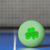 Lucky Shamrock St Patricks Day Ping Pong Ball (Net)