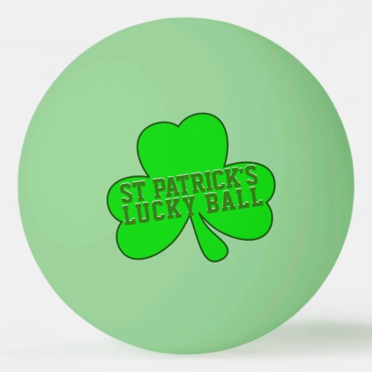 Lucky Shamrock St Patricks Day Ping Pong Ball (Achterkant)