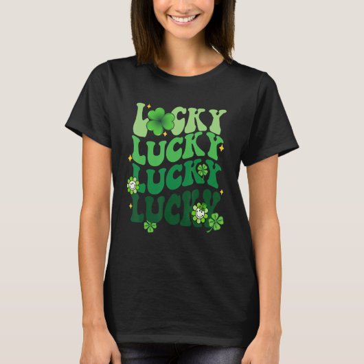 Lucky Shamrock St Patrick's Day Saint Paddy's Rain T-shirt (Voorkant)