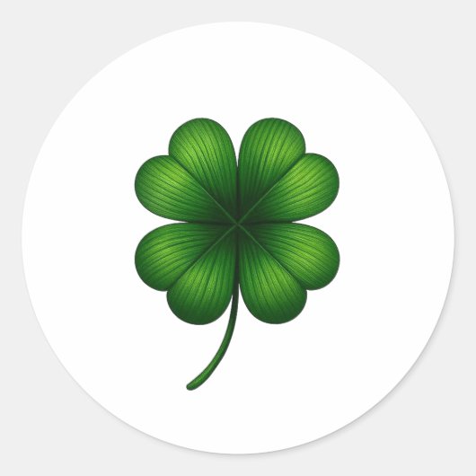 Lucky Shamrock St. Patrick's Day Sticker (Voorkant)