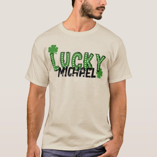 Lucky Shamrock St Patrick's Day T-Shirt (Voorkant)