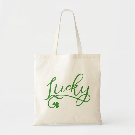 Lucky Shamrock St Patricks Day Tote Bag (Voorkant)