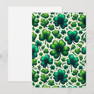 Lucky Shamrock St. Patrick's Day uitnodiging
