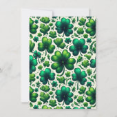 Lucky Shamrock St. Patrick's Day uitnodiging (Voorkant)