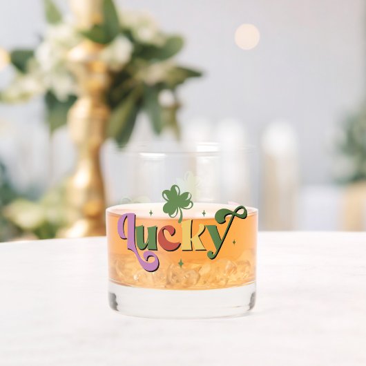 Lucky Shamrock St. Patrick's Day Whisky Glas (Insitu (Huwelijk))