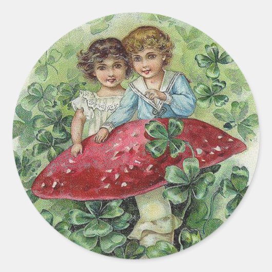 Lucky shamrock stickers (Voorkant)