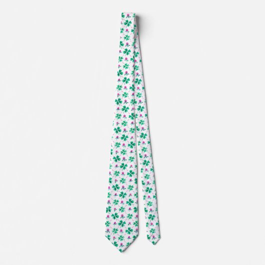 Lucky shamrock stropdas (Voorkant)