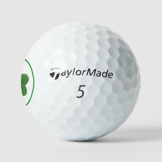 Lucky Shamrock Taylor Made TP5 Golf Balls Golfballen (Logo)