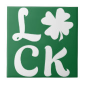 Lucky Shamrock Tegeltje (Voorkant)