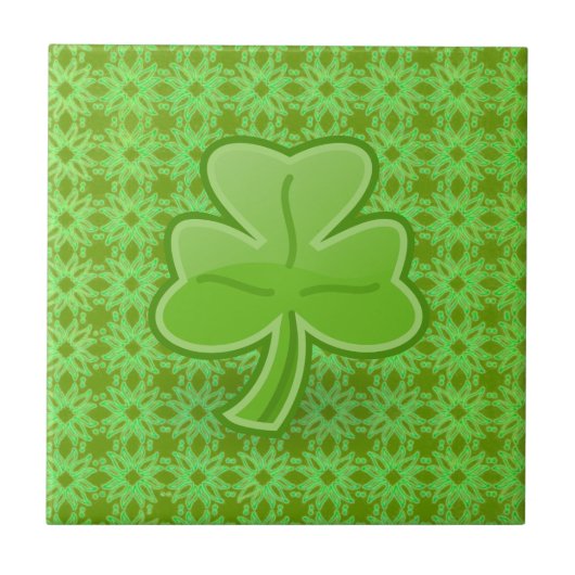 Lucky Shamrock Tegeltje (Voorkant)