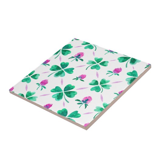 Lucky shamrock tegeltje (Zijkant)