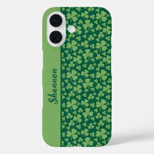Lucky Shamrock Vibrant Green iPhone 16 Hoesje