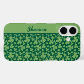 Lucky Shamrock Vibrant Green Case-Mate iPhone Case (Achterkant (horizontaal))
