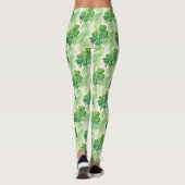 Lucky Shamrock Vierbladige Klaver St. Patrick's Da Leggings (Achterkant)