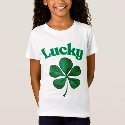 Lucky Shamrock vieren St. Patrick's Day T-shirt (Voorkant)