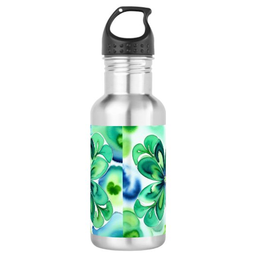 Lucky Shamrock Waterfles (Voorkant)