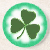 Lucky Shamrock Zandsteen Onderzetter (Voorkant)