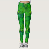 Lucky Shamrocks - Clovers over de hele linie Leggings (Voorkant)