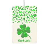 Lucky Shamrocks Confetti Pattern Personalized Luchtverfrisser (Voorkant)