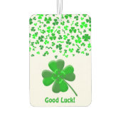Lucky Shamrocks Confetti Pattern Personalized Luchtverfrisser (Achterkant)