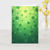 Lucky Shamrocks Green Scene Card Kaart (Gele Bloem)