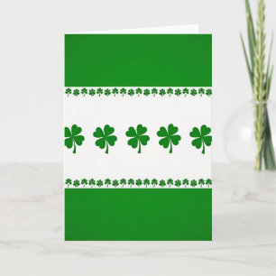 Lucky Shamrocks Groene Ierse Kaart