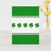 Lucky Shamrocks Groene Ierse Kaart (Gele Bloem)