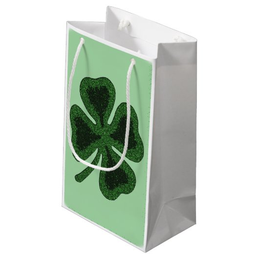 Lucky Shamrocks - Klein Cadeauzakje (Achterkant Gekanteld)