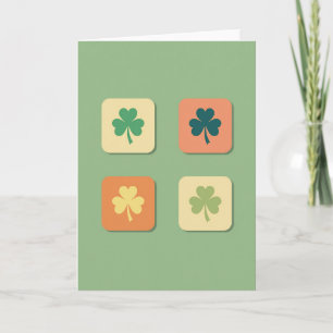 Lucky Shamrocks Kunstkaart Kaart