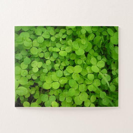 "Lucky Shamrocks" Legpuzzel (Horizontaal)