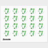 Lucky Shamrocks Ronde Sticker (Vel)