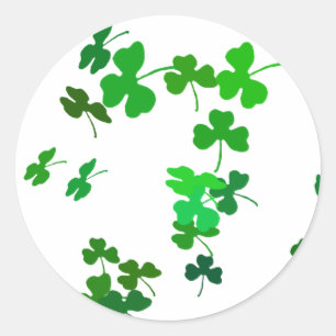 Lucky Shamrocks Ronde Sticker
