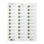 Lucky Shamrocks St. Patrick's Day Bierkat Etiket (Full Sheet)