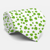 Lucky Shamrocks St. Patrick's Day Stropdas (Opgerold)
