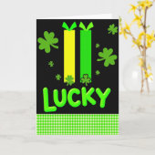 Lucky Shamrocks St Patricks Kaart (Gele Bloem)