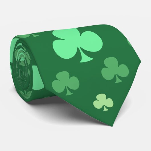 Lucky Shamrocks Stropdas (Opgerold)