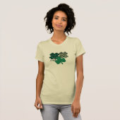 Lucky Shamrocks. T-shirt (Voorkant volledig)
