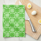 Lucky Shamrocks Theedoek (Quarter Fold)