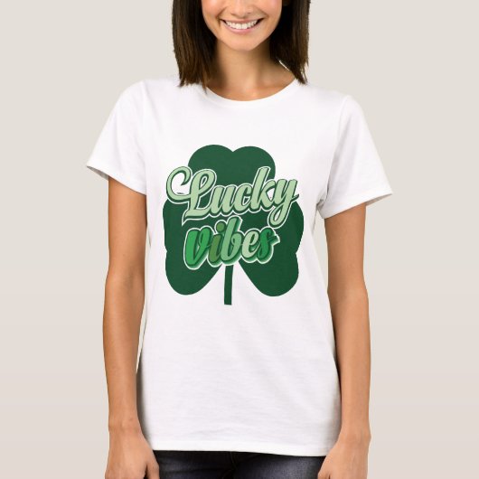 Lucky Shamrocks Vibes T-shirt (Voorkant)