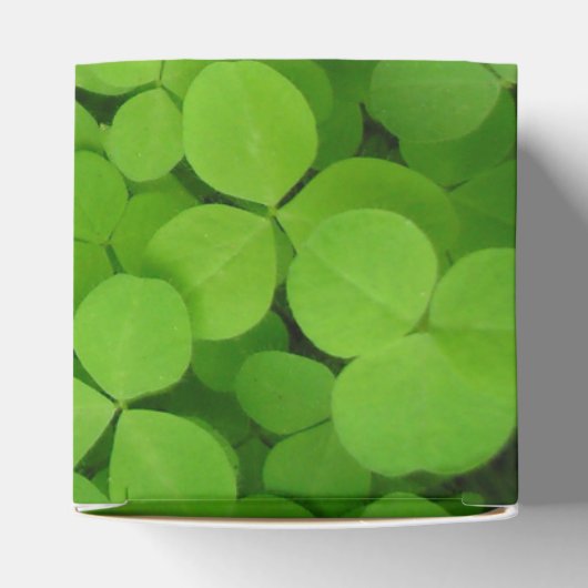 Lucky Shamrocks. Vierbox Bedankdoosjes (Bovenkant)