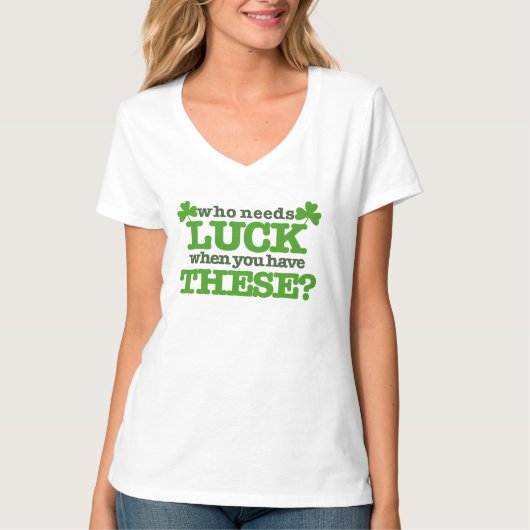Lucky Shamrocks voor vrouwen T-shirt (Voorkant)