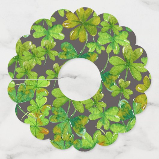 Lucky Shamrocks Wijnglaslabel (Achterkant)