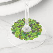 Lucky Shamrocks Wijnglaslabel (Dichtbij)