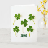 Lucky Shamrocks Xoxo Kaart (Gele Bloem)