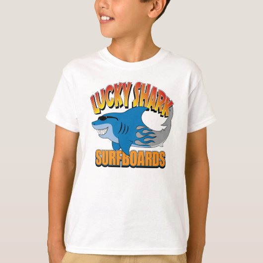 Lucky Shark Surfboards T-shirt (Voorkant)