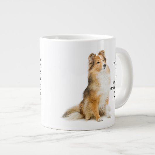 Lucky Sheltie Grote Koffiekop (Voorkant rechts)