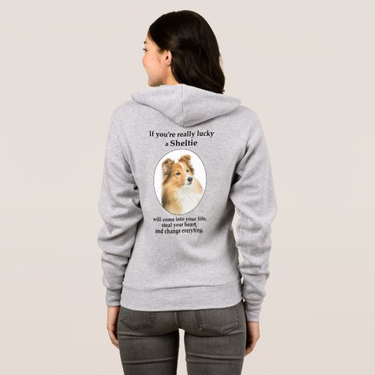 Lucky Sheltie Hoodie (Achterkant volledig)