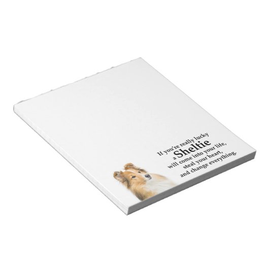 Lucky Sheltie Notitieblok (Schuin)