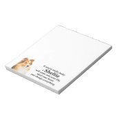 Lucky Sheltie Notitieblok (Linkerzijde)